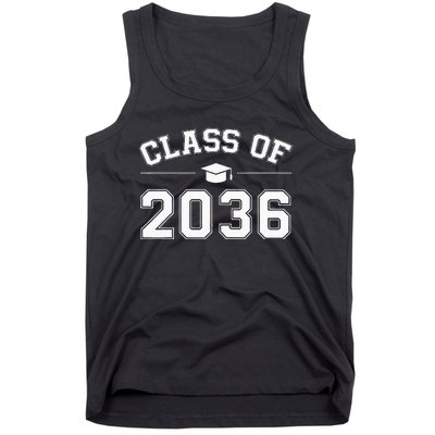 Class Of 2036 Grow With Me First Day Of School Graduation Tank Top