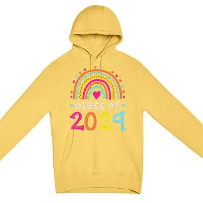 Class Of 2029 Grow With Me First Day Of School Graduation Premium Pullover Hoodie