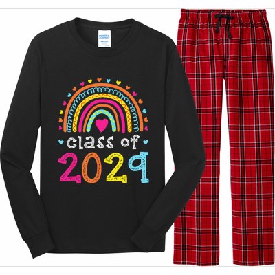 Class Of 2029 Grow With Me First Day Of School Graduation Long Sleeve Pajama Set