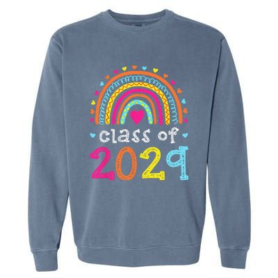 Class Of 2029 Grow With Me First Day Of School Graduation Garment-Dyed Sweatshirt