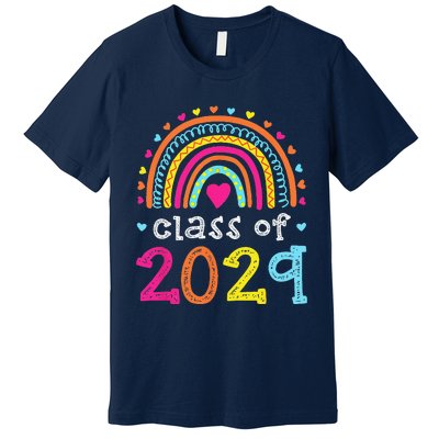 Class Of 2029 Grow With Me First Day Of School Graduation Premium T-Shirt