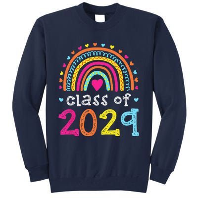 Class Of 2029 Grow With Me First Day Of School Graduation Tall Sweatshirt