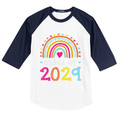 Class Of 2029 Grow With Me First Day Of School Graduation Baseball Sleeve Shirt