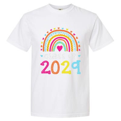 Class Of 2029 Grow With Me First Day Of School Graduation Garment-Dyed Heavyweight T-Shirt