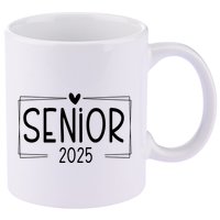 Class Of 2025 Senior 25 High School Graduation 11oz C Handle Ceramic Mug