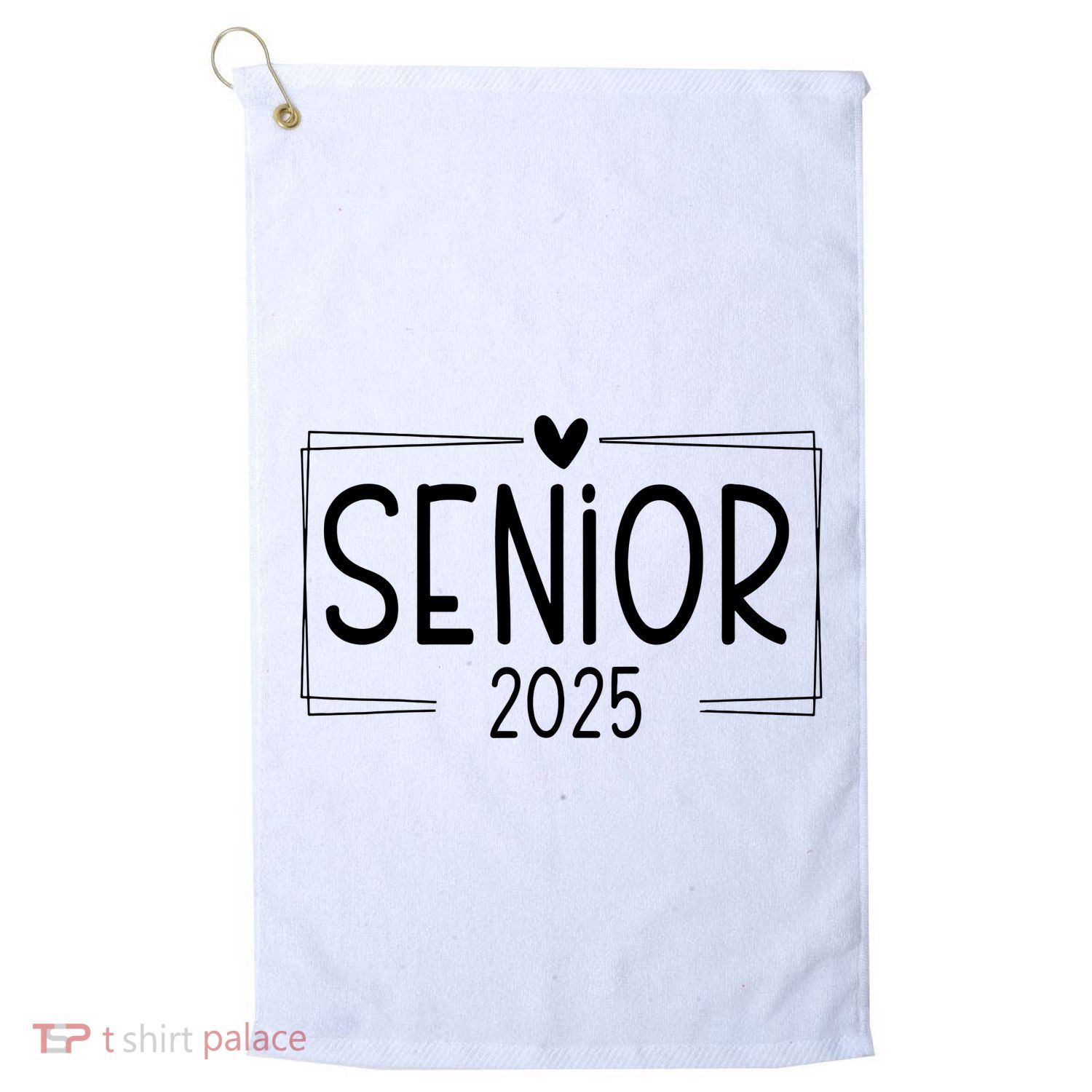 Class Of 2025 Senior 25 High School Graduation Golf Towel