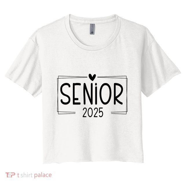 Class Of 2025 Senior 25 High School Graduation Crop Top