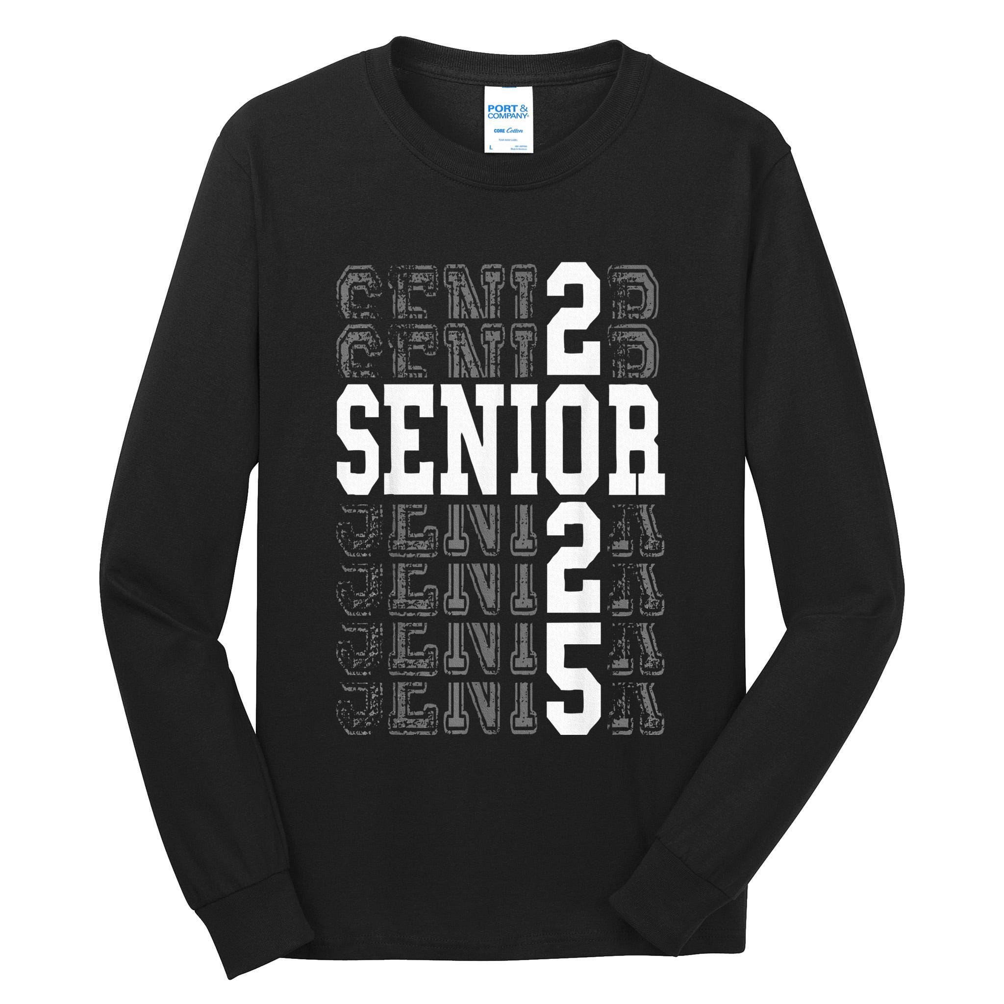 Class Of 2025 Senior 2025 Back To School 2025 Graduation 25 Tall Long Sleeve T-Shirt