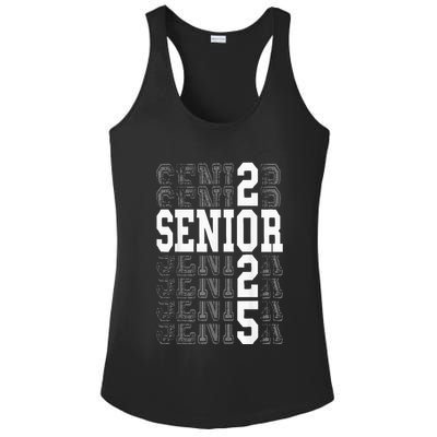 Class Of 2025 Senior 2025 Back To School 2025 Graduation 25 Ladies PosiCharge Competitor Racerback Tank