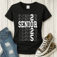Class Of 2025 Senior 2025 Back To School 2025 Graduation 25 Womens T-Shirt