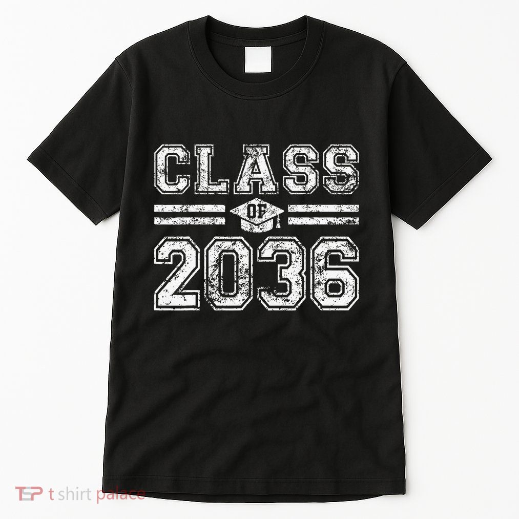 Class Of 2036 Grow With Me Graduation First Day Of School Love Tall T-Shirt