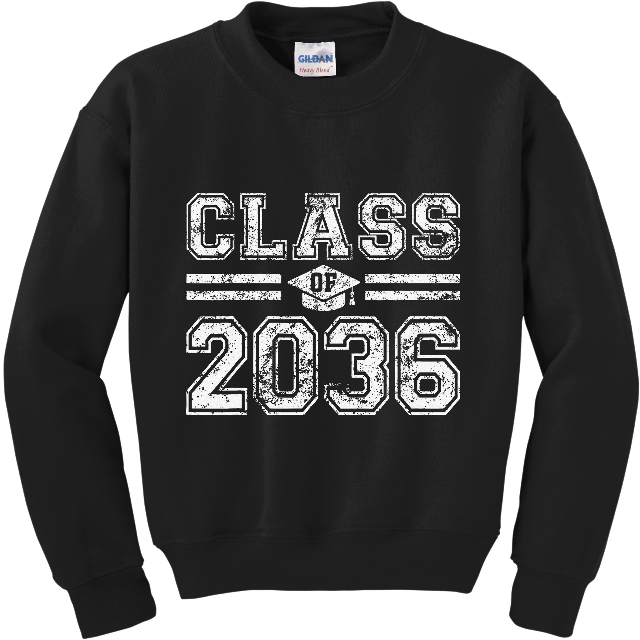 Class Of 2036 Grow With Me Graduation First Day Of School Love Kids Sweatshirt
