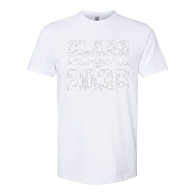 Class Of 2036 Grow With Me Graduation First Day Of School Love Softstyle® CVC T-Shirt