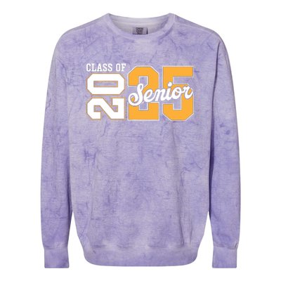 Class Of 2025 Senior 2025 Back To School 2025 Graduation 25 Colorblast Crewneck Sweatshirt