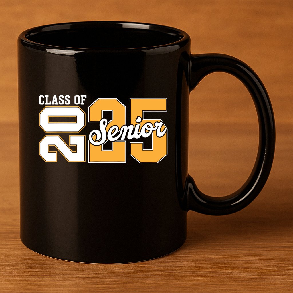Class Of 2025 Senior 2025 Back To School 2025 Graduation 25 11oz C Handle Ceramic Mug