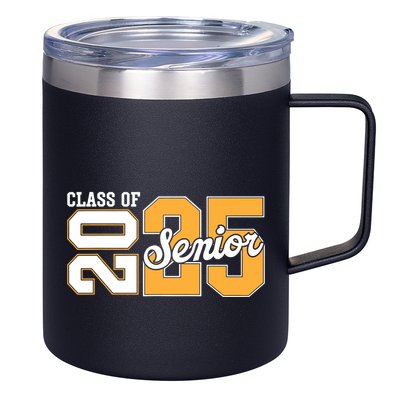 Class Of 2025 Senior 2025 Back To School 2025 Graduation 25 12oz Stainless Steel Coffee Mug