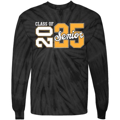 Class Of 2025 Senior 2025 Back To School 2025 Graduation 25 Tie-Dye Long Sleeve Shirt