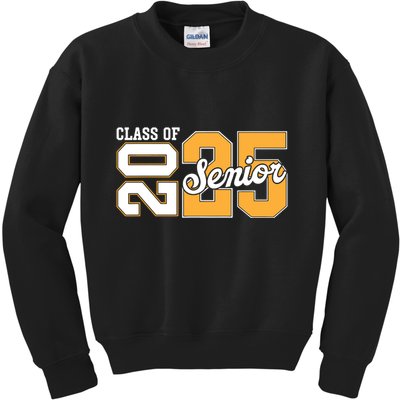 Class Of 2025 Senior 2025 Back To School 2025 Graduation 25 Kids Sweatshirt
