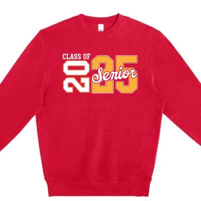 Class Of 2025 Senior 2025 Back To School 2025 Graduation 25 Premium Crewneck Sweatshirt