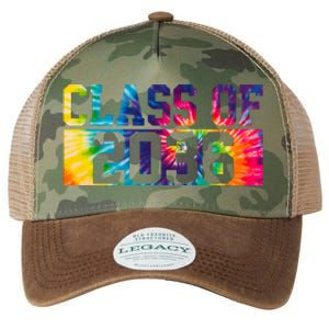 Class Of 2036 Graduation First Day Tie Dye Legacy Tie Dye Trucker Hat