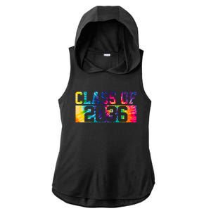 Class Of 2036 Graduation First Day Tie Dye Ladies PosiCharge Tri-Blend Wicking Draft Hoodie Tank