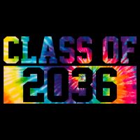 Class Of 2036 Graduation First Day Tie Dye Backpack