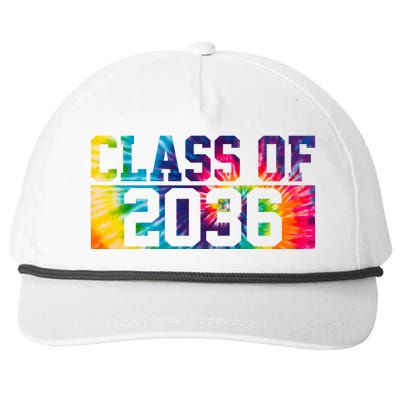 Class Of 2036 Graduation First Day Tie Dye Snapback Five-Panel Rope Hat