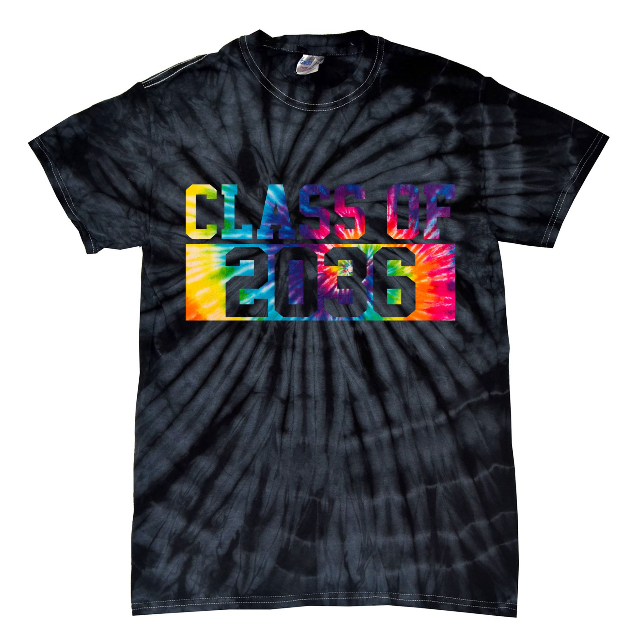 Class Of 2036 Graduation First Day Tie Dye Tie-Dye T-Shirt