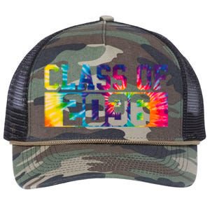 Class Of 2036 Graduation First Day Tie Dye Retro Rope Trucker Hat Cap