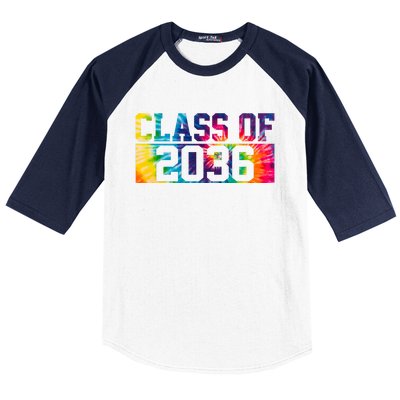 Class Of 2036 Graduation First Day Tie Dye Baseball Sleeve Shirt