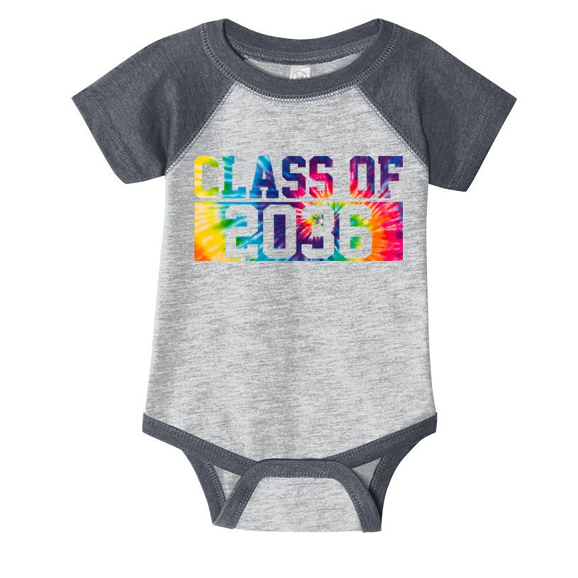 Class Of 2036 Graduation First Day Tie Dye Infant Baby Jersey Bodysuit