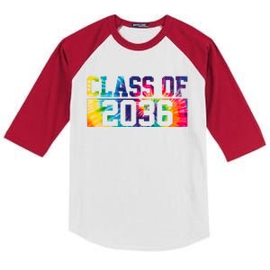 Class Of 2036 Graduation First Day Tie Dye Kids Colorblock Raglan Jersey