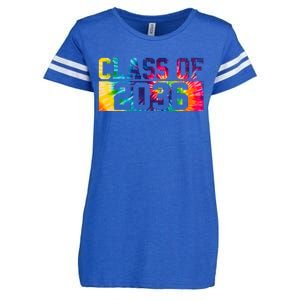 Class Of 2036 Graduation First Day Tie Dye Enza Ladies Jersey Football T-Shirt