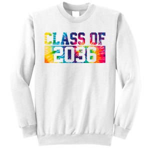 Class Of 2036 Graduation First Day Tie Dye Sweatshirt