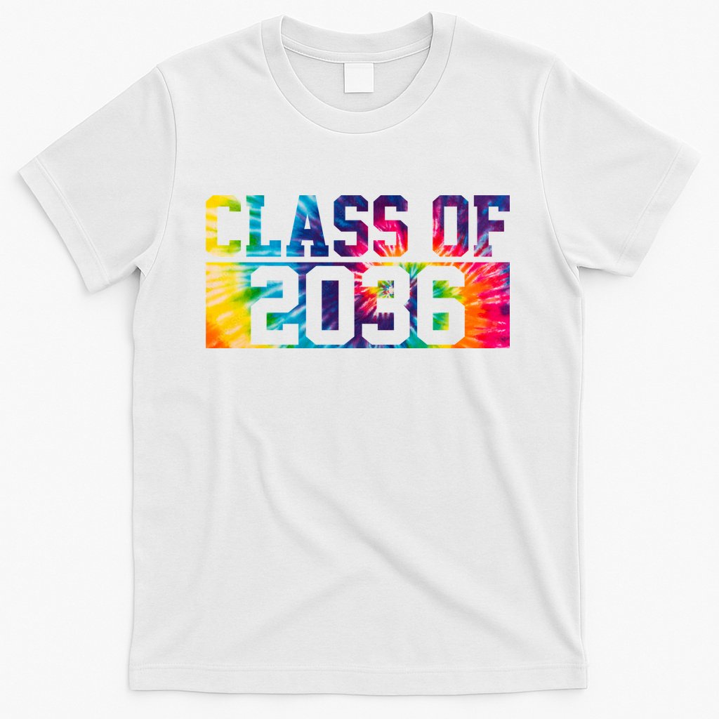 Class Of 2036 Graduation First Day Tie Dye T-Shirt