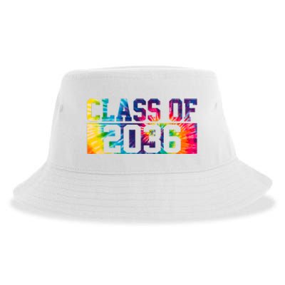 Class Of 2036 Graduation First Day Tie Dye Sustainable Bucket Hat