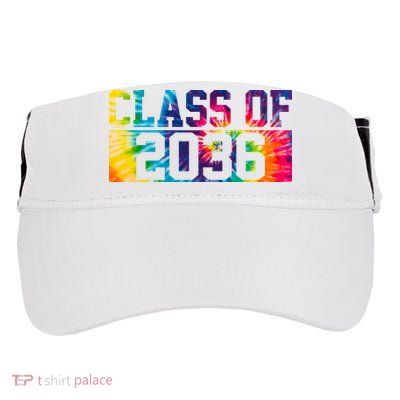 Class Of 2036 Graduation First Day Tie Dye Adult Drive Performance Visor