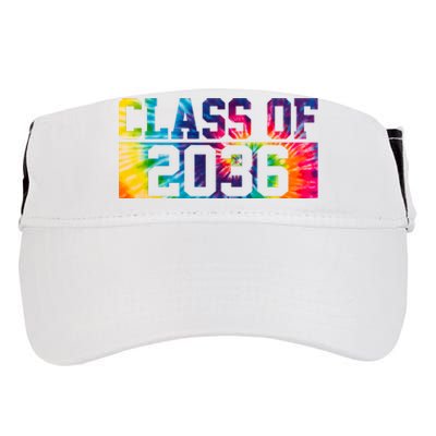 Class Of 2036 Graduation First Day Tie Dye Adult Drive Performance Visor