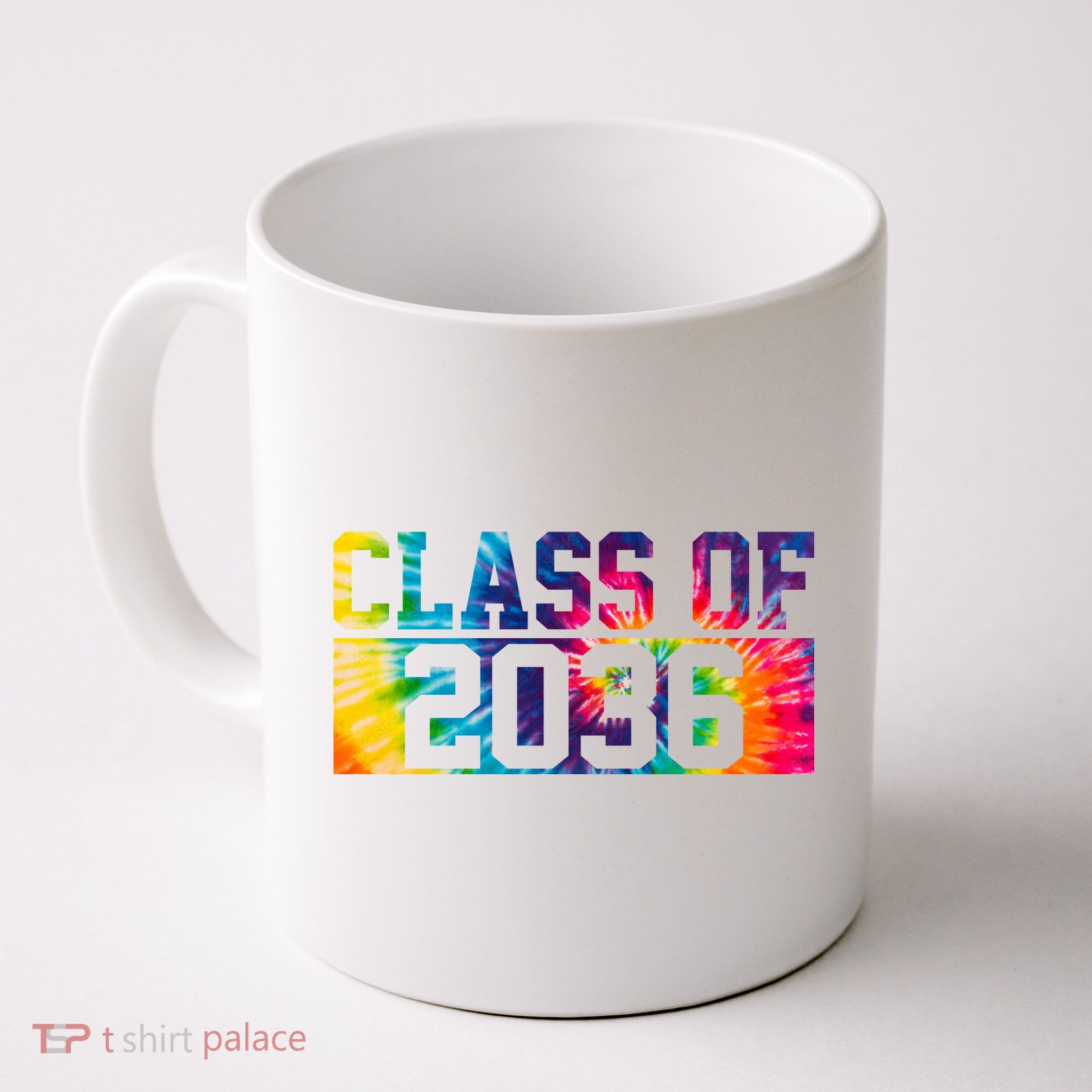Class Of 2036 Graduation First Day Tie Dye Mug