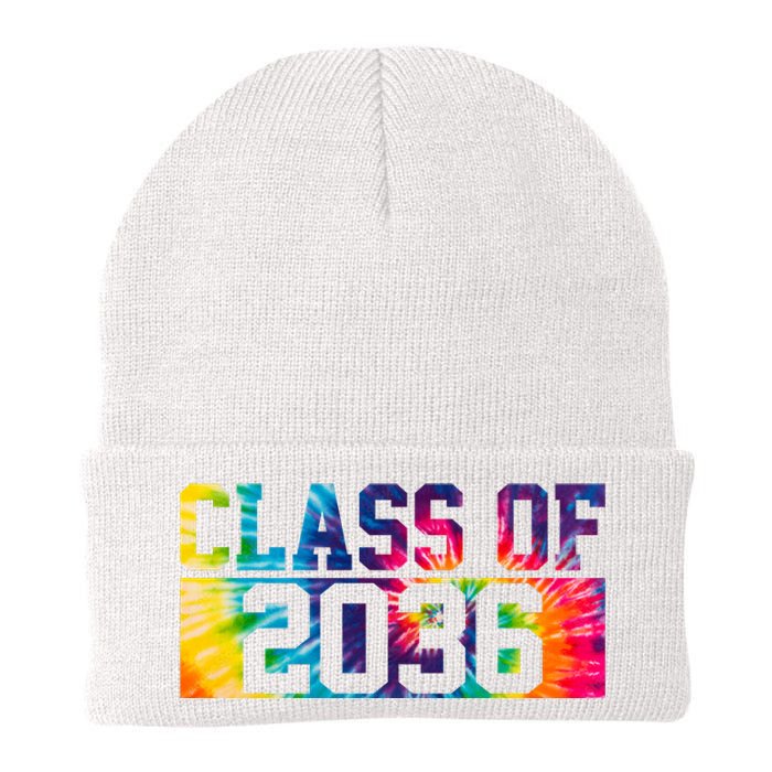 Class Of 2036 Graduation First Day Tie Dye Knit Cap Winter Beanie