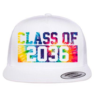 Class Of 2036 Graduation First Day Tie Dye Flatbill Hat