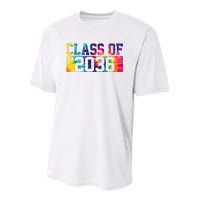 Class Of 2036 Graduation First Day Tie Dye Youth Performance Sprint T-Shirt