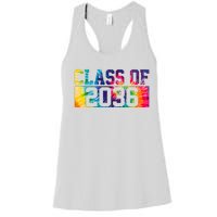 Class Of 2036 Graduation First Day Tie Dye Women's Racerback Tank