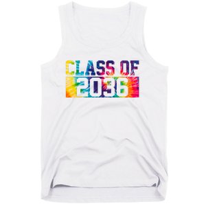 Class Of 2036 Graduation First Day Tie Dye Tank Top