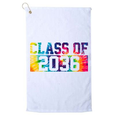 Class Of 2036 Graduation First Day Tie Dye Golf Towel
