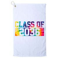 Class Of 2036 Graduation First Day Tie Dye Golf Towel