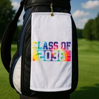 Class Of 2036 Graduation First Day Tie Dye Golf Towel
