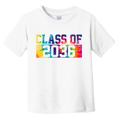 Class Of 2036 Graduation First Day Tie Dye Toddler T-Shirt