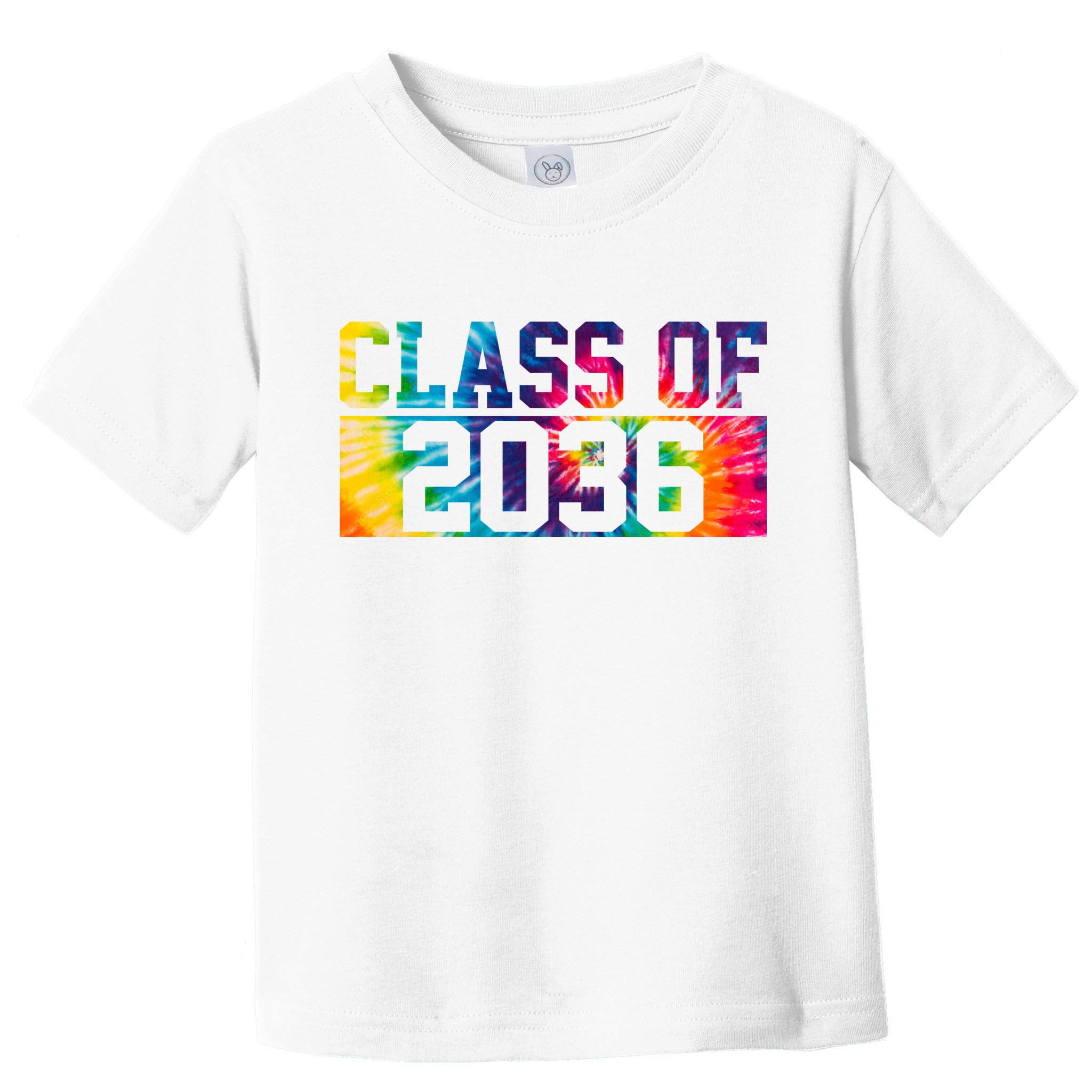 Class Of 2036 Graduation First Day Tie Dye Toddler T-Shirt