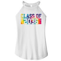 Class Of 2036 Graduation First Day Tie Dye Women's Perfect Tri Rocker Tank